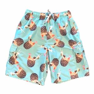 Beverly Hills Polo Club Pina Colada Swim Trunks